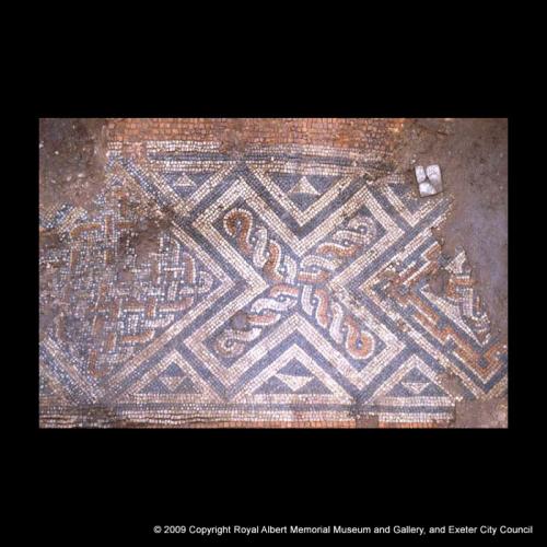 The corridor mosaic at Catherine Street