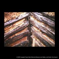 A timber–lined well