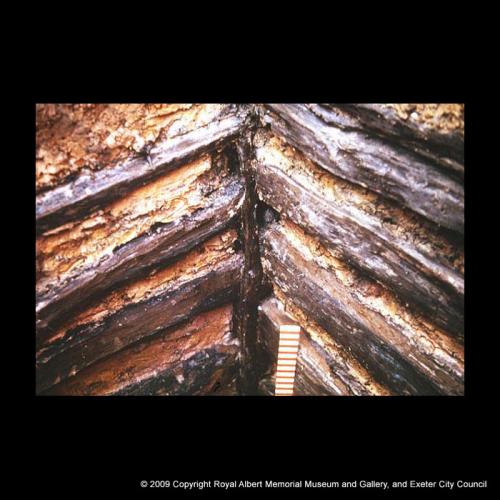 A timber–lined well