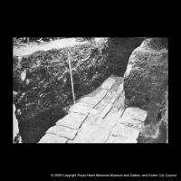 Photograph of the town baths during excavation