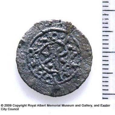 A silver denier of Andrew I of Hungary (obverse)