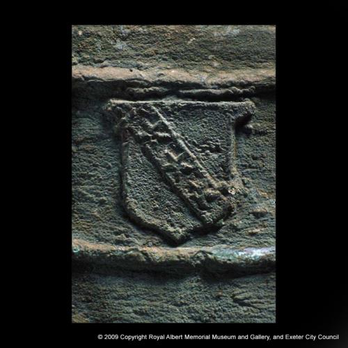 The family coat of arms of the Bamfylde family