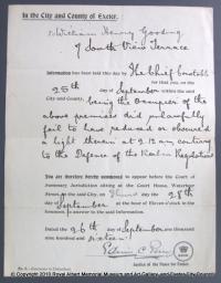Court summons