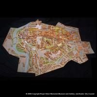 Architect’s model of the city centre in the 1970s