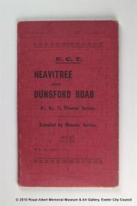 Tram timetable