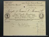 Invoice from James L Thomas and Co