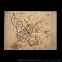 Map of Exeter of c1851