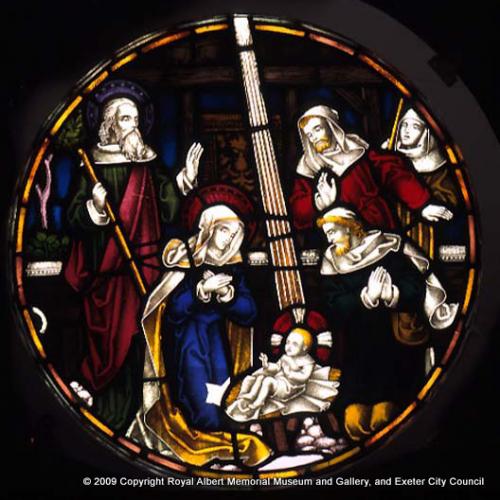 Glass from the hospital chapel
