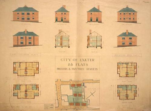 Plans for houses in Preston and Smythen Street