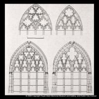 Tracery patterns in the choir at Exeter Cathedral