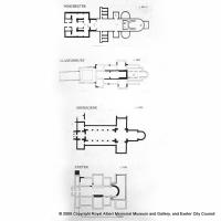 Reconstructed plans of the late Saxon churches in Wessex