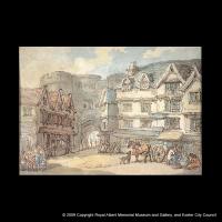 Thomas Rowlandson’s view of the South Gate of Exeter