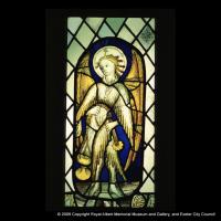 Glass panel of an angel by the Exeter Cathedral Master