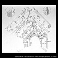 Bowhill: drawing of a chamber roof