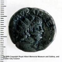 A coin of Nero (obverse)