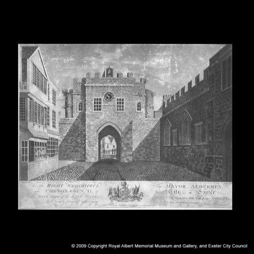 Hayman’s engraving of the  interior of  Eastgate