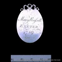 The award to Mary Russell at Exeter (reverse)