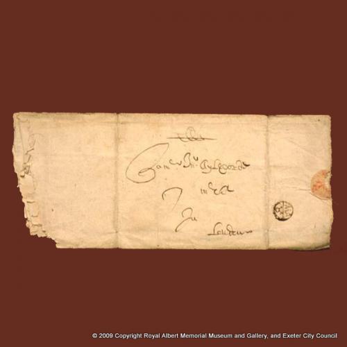 Letter of 1699 without Exeter postmark
