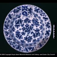A plate made in Delft in 1698