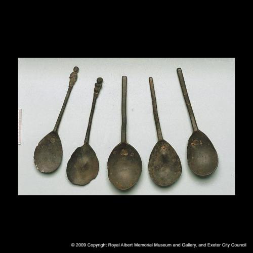 The hoard of pewter spoons from City Mills