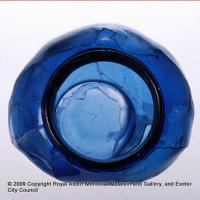 A blue glass jar from a soldier’s burial