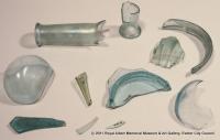 Fragments of Roman glass