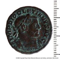 A coin of Diocletian (obverse)