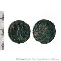 Two Roman coins found at Heavitree House