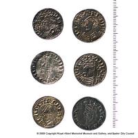 Pennies of Edward the Confessor and Harold II struck at Exeter