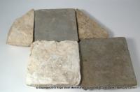 Stone floor tiles