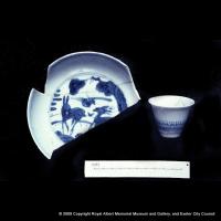 A Ming porcelain saucer–dish and cup