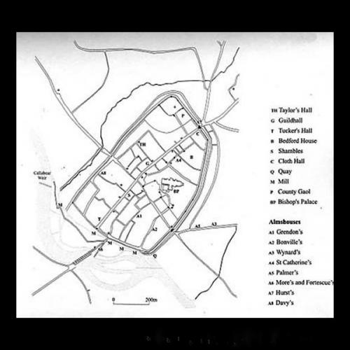 Plan of Exeter c 1600