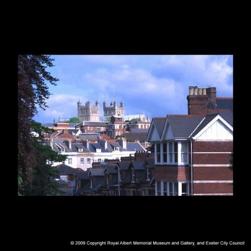View of central Exeter from St Leonards