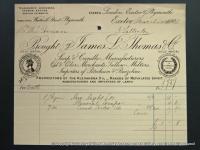 Invoice from James L Thomas and Co