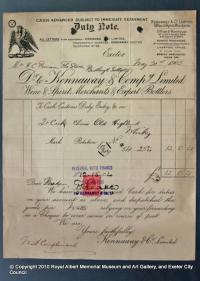 Invoice from Kennaway and Co Ltd